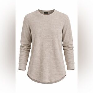 Primark XL Waffle Knit Thermal Top Winter Lounge Neutral Layering